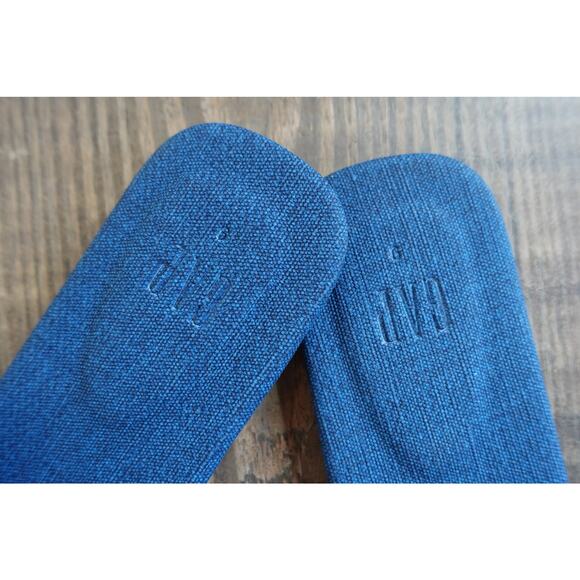 GAP Sandals Womens 9 Blue Denim Slide Crisscross Straps Casual Slip On Shoes - Picture 5 of 6